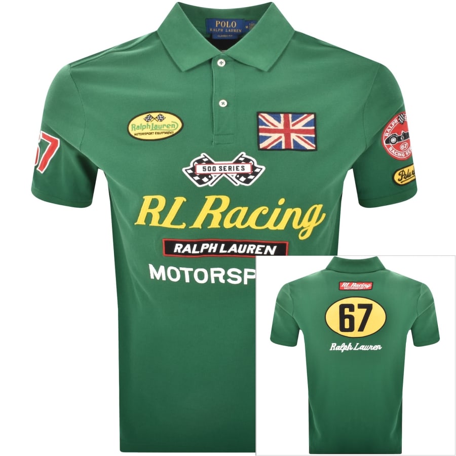 ★米国発*POLO*新作*RL RACING Graphic Tシャツ/GREEN★ Ralph Lauren Racing Polo T Shirt Green | Mainline Menswear